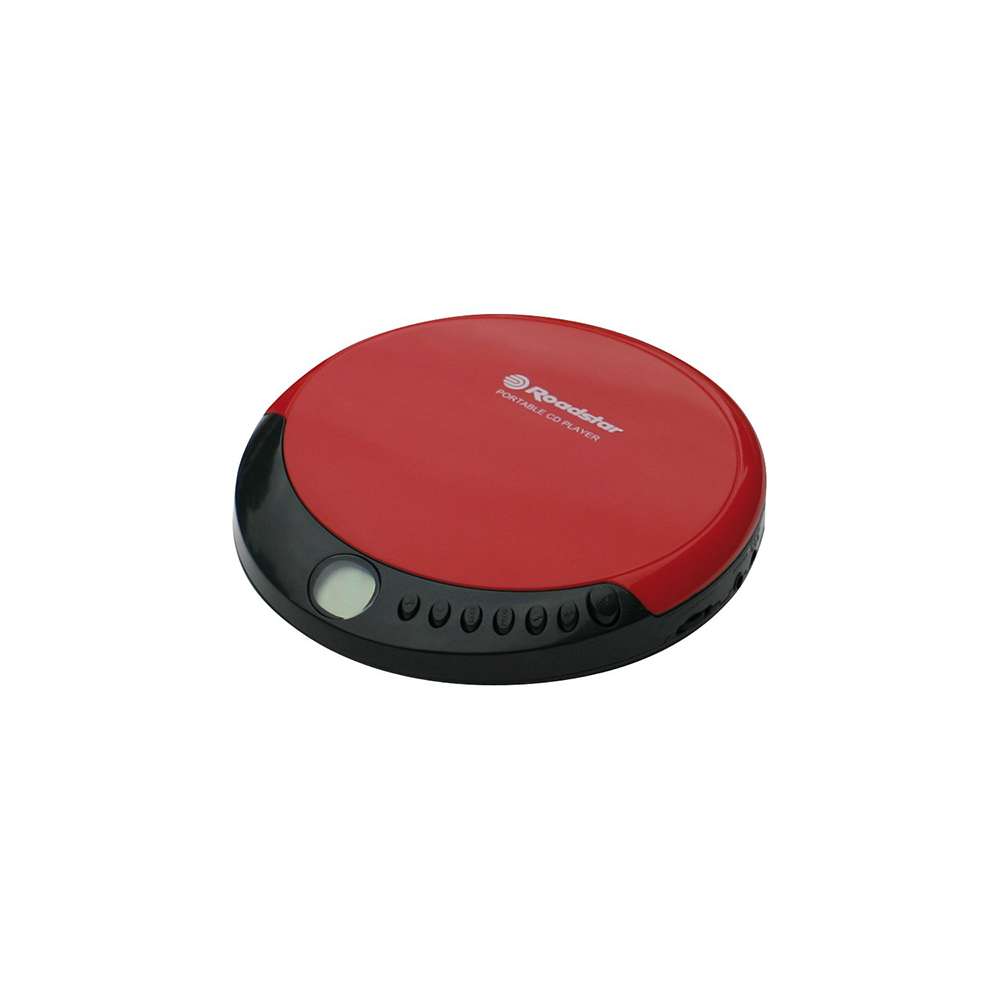 Roadstar PCD-435NCD/RD prenosivi CD plejer sa slušalicama, crveni