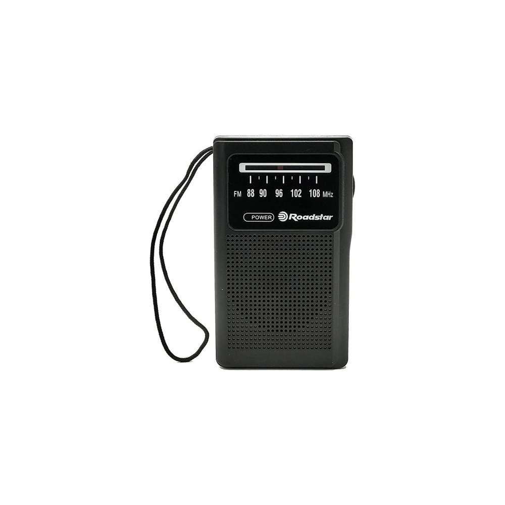 Roadstar TRA-1230/BK džepni FM radio na baterije, crni