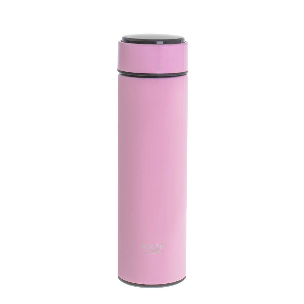 Adler AD4506P termos boca sa LED prikazom temperature, roze, 473 ml