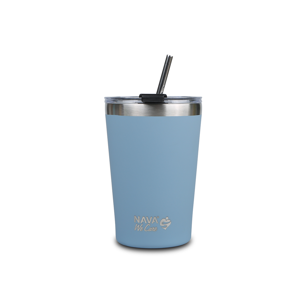 Nava NV10-262-111 We Care plava termo šolja sa slamčicom 450 ml