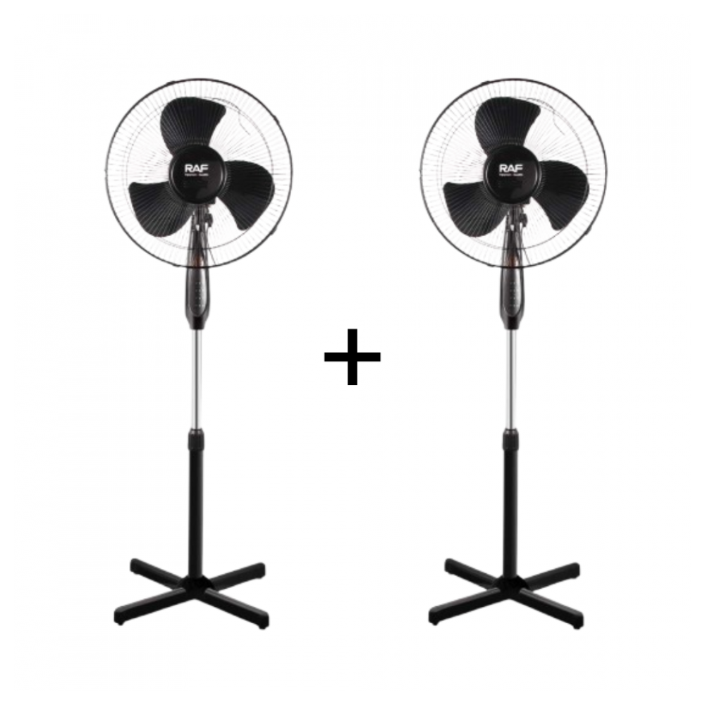 RAF R.919 PK set dva crna stojeća ventilatora 40 W