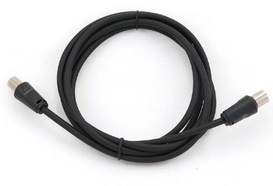 Gembird CCV-515 crni TV antenski kabl muški na ženski 1,8 m