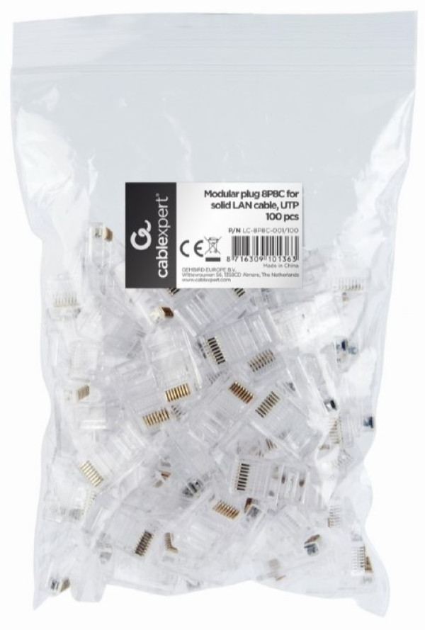 Gembird LC-8P8C-001/100 RJ45 Cat5e UTP utikači 100 komada
