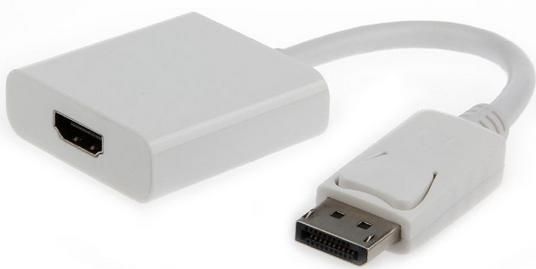 Gembird A-DPM-HDMIF-002-W beli DisplayPort na HDMI adapter 10 cm
