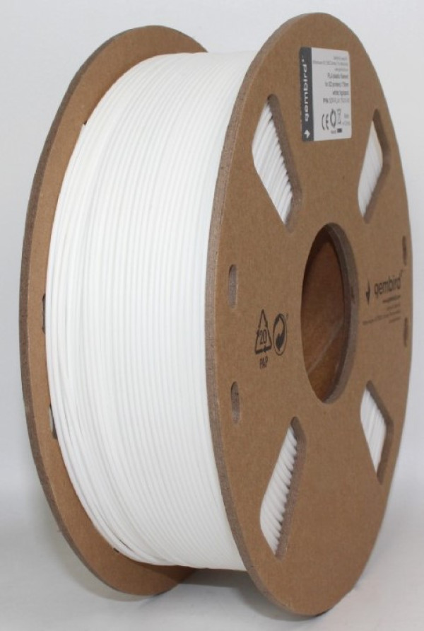 Gembird 3DP-PLA1.75-01-W beli PLA filament 1,75 mm 1 kg