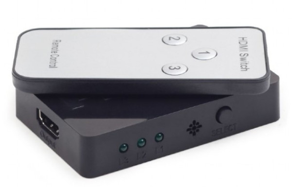 Gembird DSW-HDMI-34 HDMI preklopnik 3 na 1 sa daljinskim, 4K 30 Hz