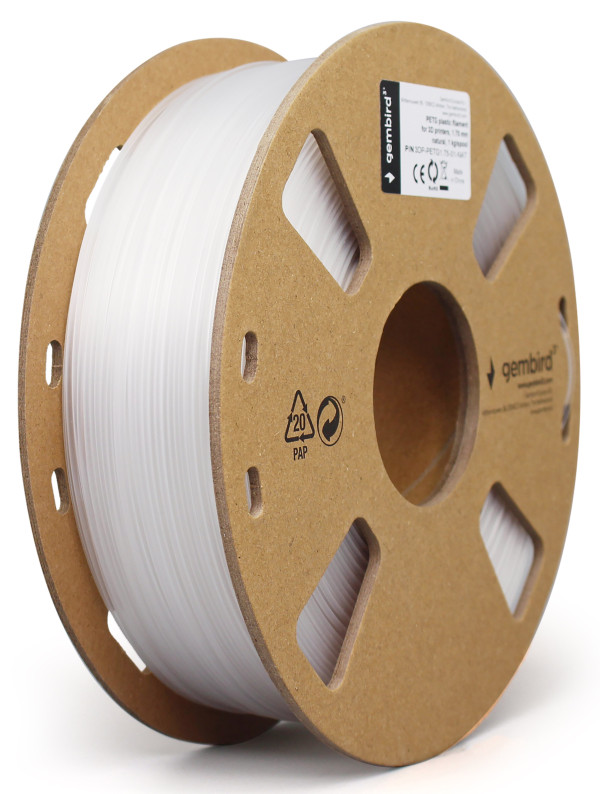 Gembird 3DP-PETG1.75-01-W beli PETG filament 1,75 mm 1 kg