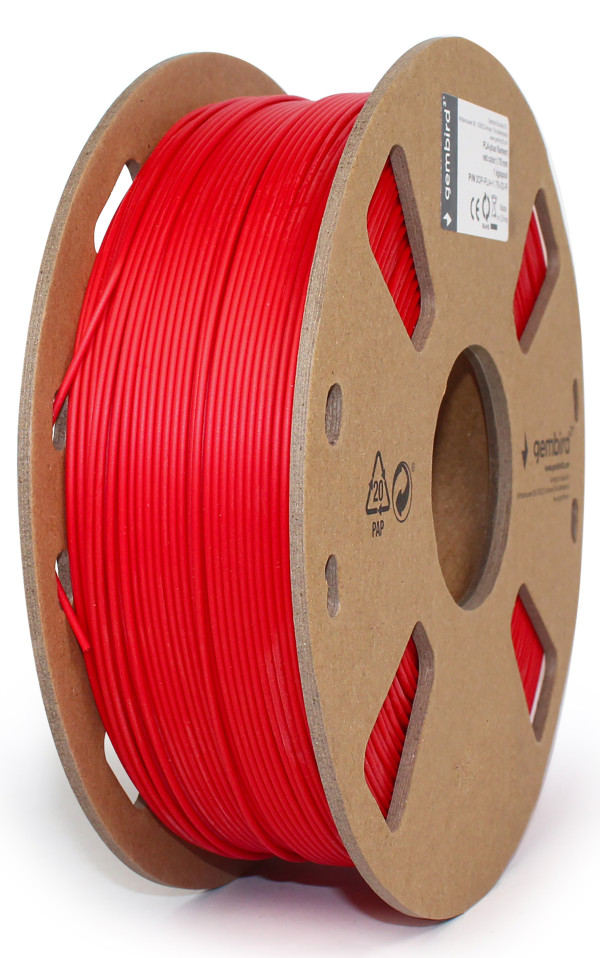 Gembird 3DP-PLA1.75-01-R crveni PLA filament 1,75 mm 1 kg