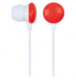 Gembird MHP-EP-001-R stereo bubice 3,5 mm, crveno-bele, bez mikrofona