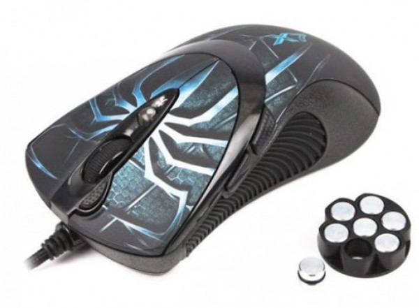 A4Tech XL-747H Spider Cover laserski miš 3600 DPI sa tegovima, plavi