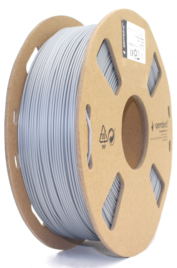 Gembird 3DP-PLA1.75-01-GR PLA filament sivi 1,75 mm 1 kg