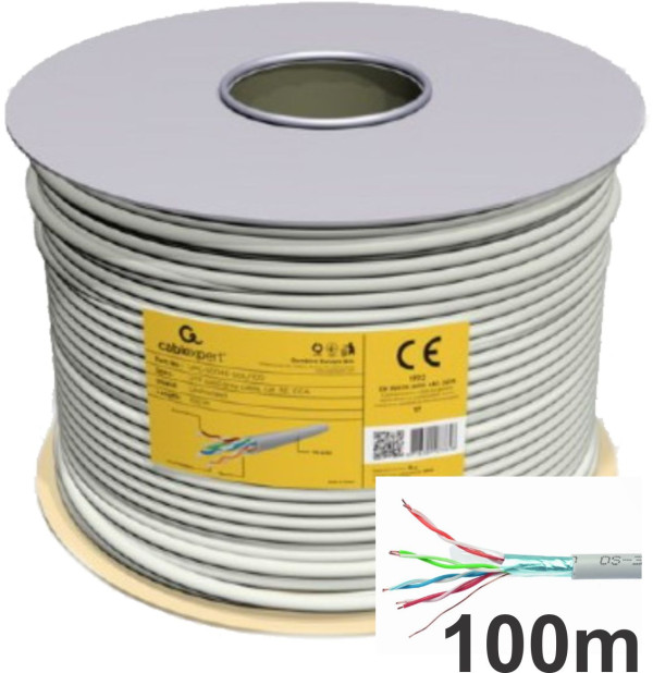 Gembird FPC-5004E-SOL/100 Cat5e FTP CCA mrežni kabl, kotur 100 m
