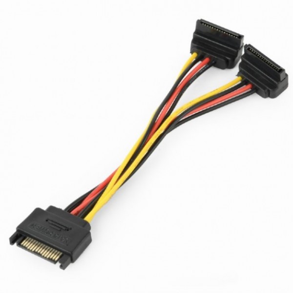 Gembird CC-SATAM2F-02 SATA razdelnik napajanja 15 cm, 2 ugaona izlaza