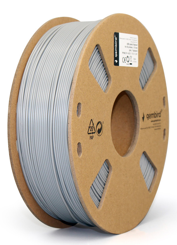 Gembird 3DP-ABS1.75-01-GR sivi ABS filament 1,75 mm, 1 kg