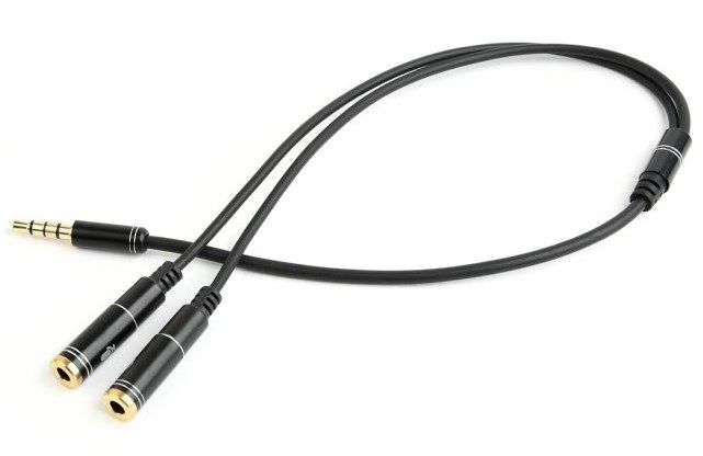 Gembird CCA-417M audio adapter za slušalice i mikrofon, 3,5 mm