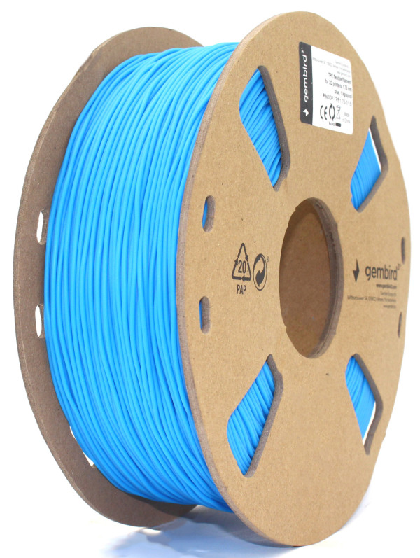 Gembird 3DP-TPE1.75-01-B fleksibilni TPE filament plavi 1,75 mm 1 kg