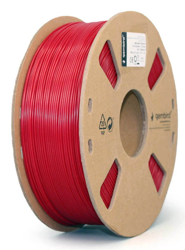 Gembird 3DP-ABS1.75-01-R crveni ABS filament 1,75 mm, 1 kg