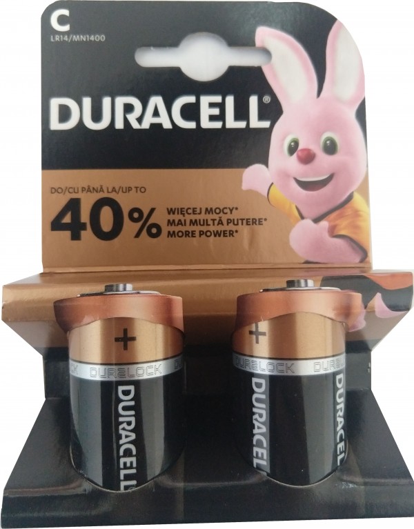 Duracell MN1400 C/LR14 alkalne baterije 1,5 V, pakovanje 2 komada