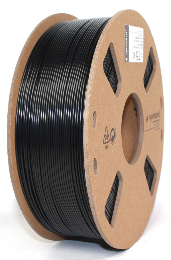 Gembird 3DP-ABS1.75-01-BK ABS filament 1 kg, crni