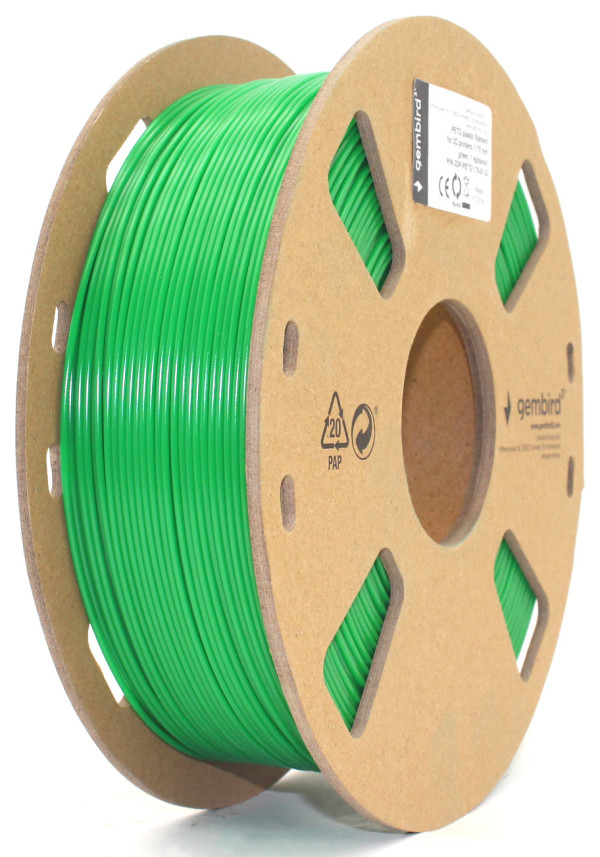 Gembird 3DP-PETG1.75-01-G PETG filament 1,75 mm, 1 kg, zeleni