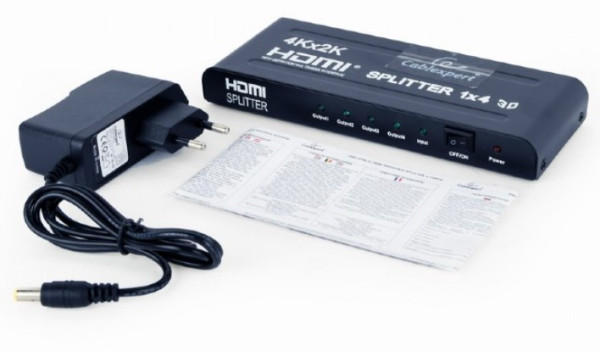 Gembird DSP-4PH4-02 HDMI razdelnik 1 na 4, 4K 30 Hz