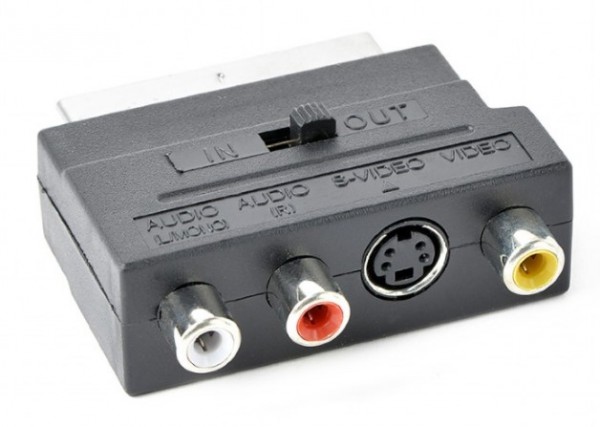 Gembird CCV-4415 dvosmerni SCART na RCA i S-Video adapter sa prekidačem