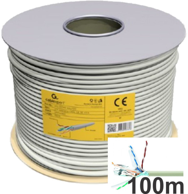 Gembird FPC-6004-SOL/100 Cat6 FTP mrežni kabl, CCA kotur 100 m