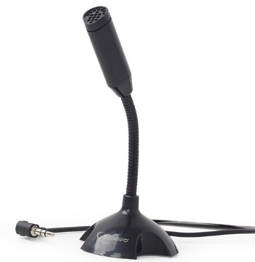 Gembird MIC-D-02 stoni mikrofon sa savitljivim vratom, 3,5 mm