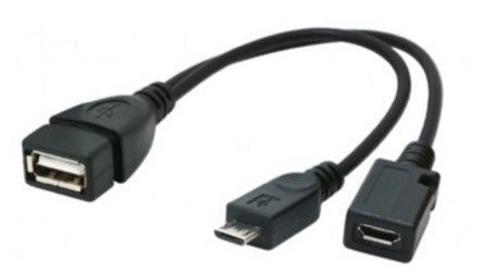 Gembird A-OTG-AFBM-04 Micro USB OTG adapter kabl sa dodatnim napajanjem 15 cm