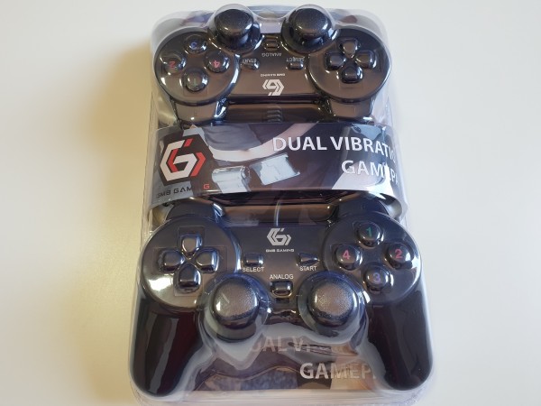 Gembird JPD-UDV2-11 set od 2 USB gamepada sa vibracijom, crni