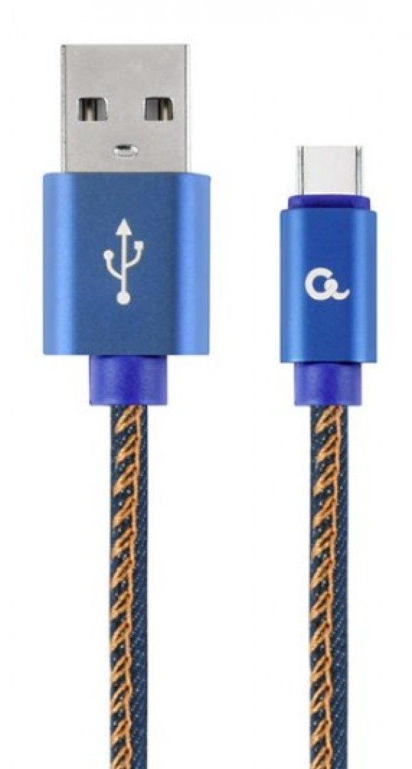 Gembird CC-USB2J-AMCM-2M-BL plavi denim USB-A na USB-C kabl 2 m