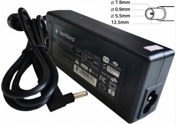 Gembird NPA90-200-4500 (IB06) punjač za laptop 90 W, 20 V, 4,5 A, 7,9 × 5,5 mm