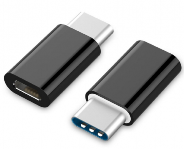 Gembird A-USB2-CMmF-01 USB 2.0 adapter microUSB ženski na USB-C muški, crni