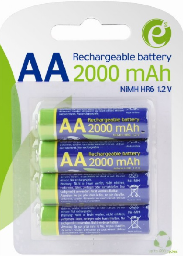 EnerGenie AA NiMH punjive baterije 2000 mAh, pakovanje 4 komada
