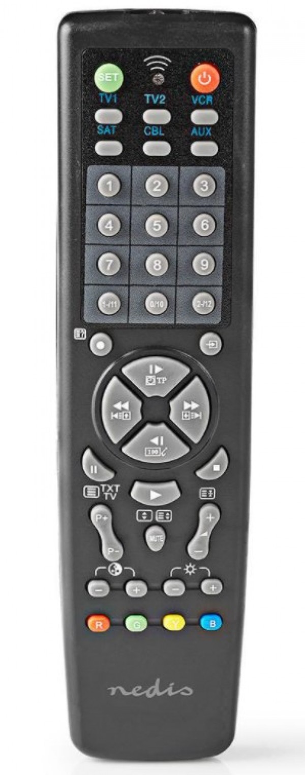 Nedis TVRC2200BK univerzalni daljinski upravljač za 10 uređaja