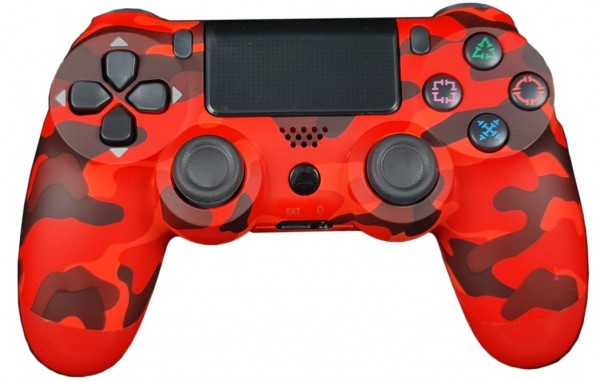 Gembird Thrillershock bežični gamepad za PC/PS4, crveni CAMO