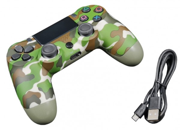 Gembird Thrillershock CAMO GREEN bežični gamepad za PS4/PC