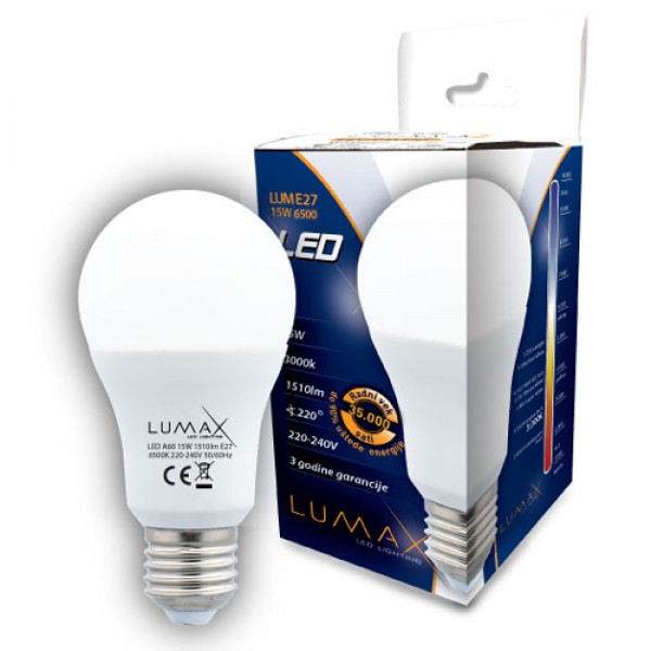 LED sijalica Lumax LUME27-15W E27, 6500 K, 1510 lm