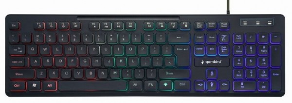 Gembird KB-UML-02 tastatura sa duginim osvetljenjem, US raspored