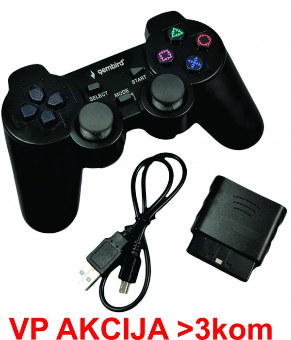 Gembird JPD-THRILLERSHOCK 3 bežični gamepad za PC, PS2 i PS3