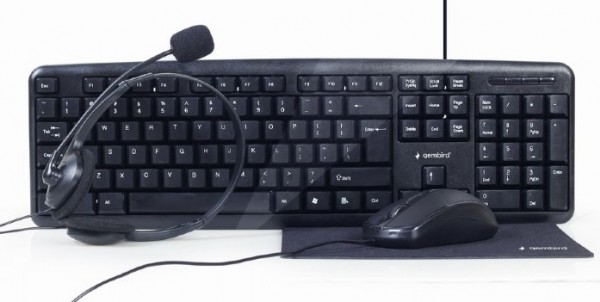 Gembird KBS-UO4-01 komplet tastature, miša, slušalica i podloge