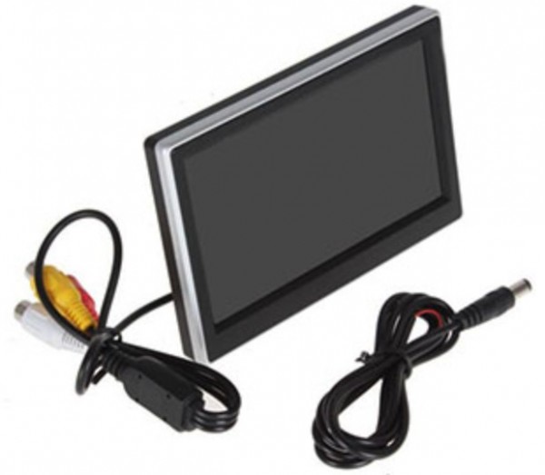 Auto monitor LCD-528 sa 5-inčnim ekranom, 2 AV ulaza i 12 V napajanjem