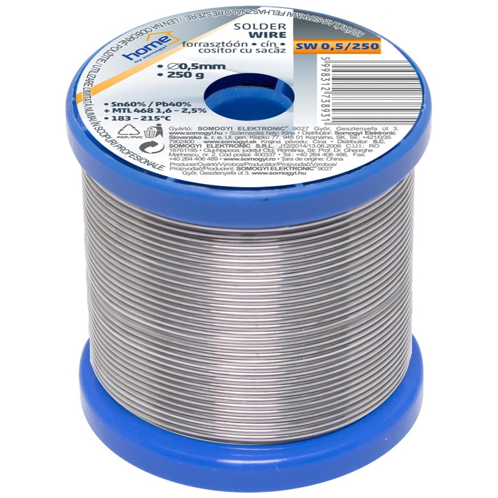 Somogyi SW 0,5/250 tinol za lemljenje, 250 g