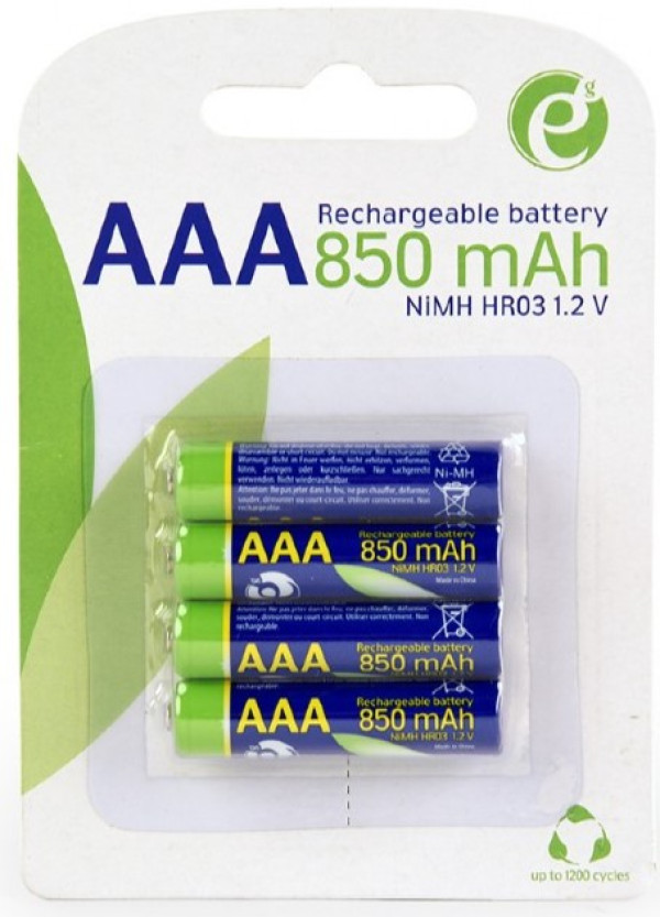 EnerGenie AAA NiMH punjive baterije 850 mAh, pakovanje 4 komada