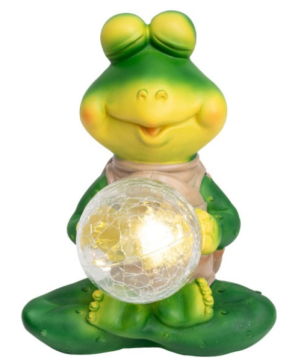 HOME MX642 solarna baštenska lampa Žaba, IP44