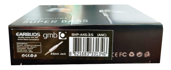 Gembird BHP-AKG-3.5 ANC žične bubice sa mikrofonom