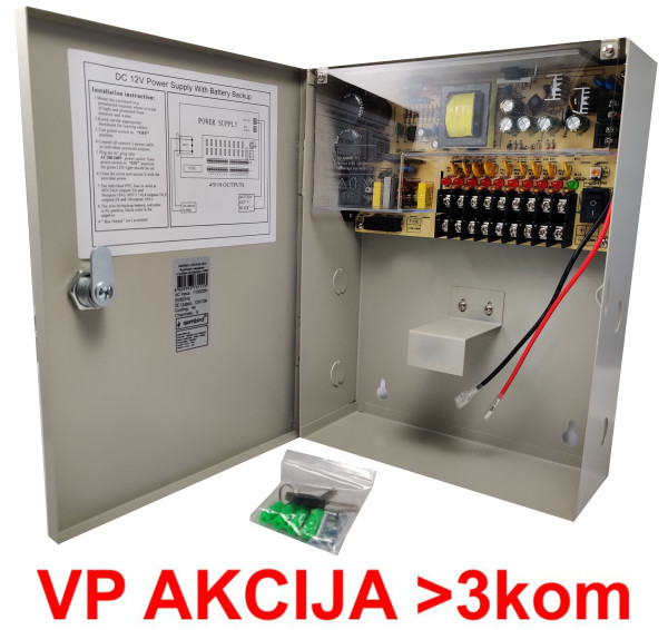Gembird NAPRKU-12V/10A-9CH 12 V/10 A napajanje sa UPS opcijom