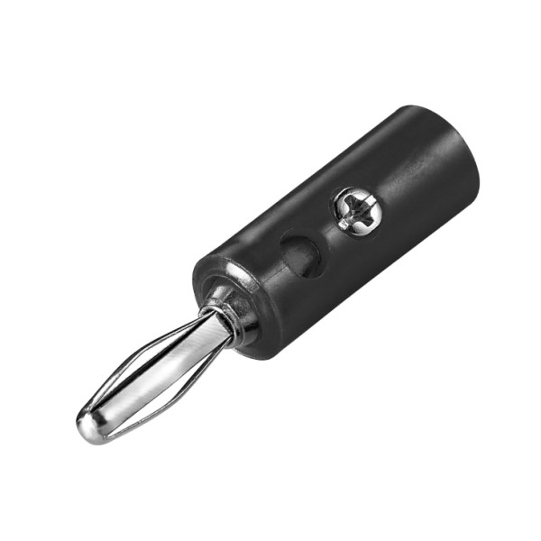 Somogyi BD4/BK crni banana utikač 4 mm