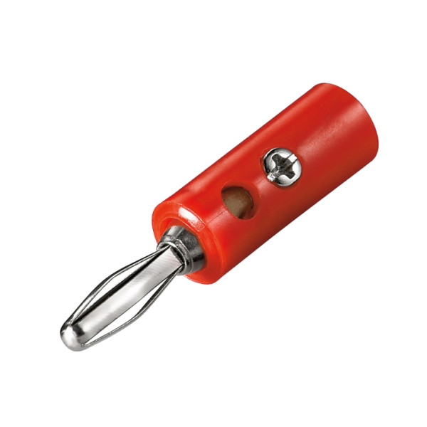 Somogyi BD4/RD crveni banana utikač 4 mm