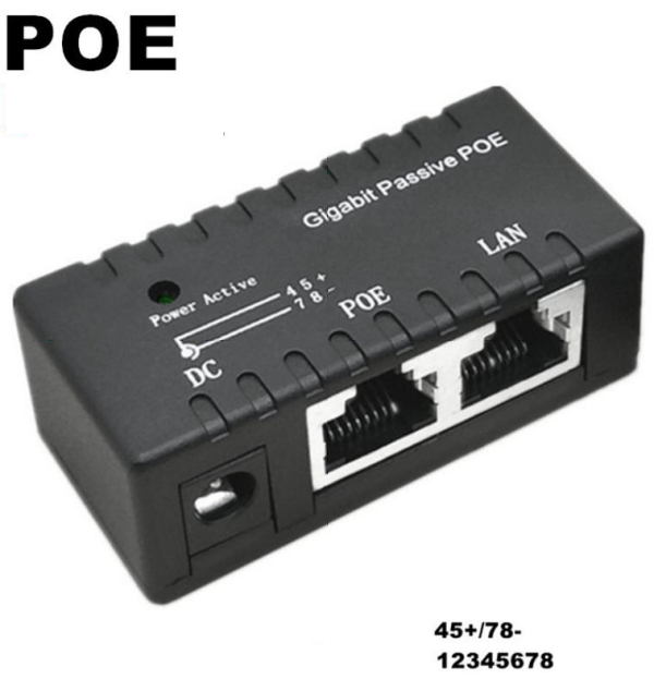 Gembird POE-INJ-4811 gigabit pasivni PoE injektor 5–48 V